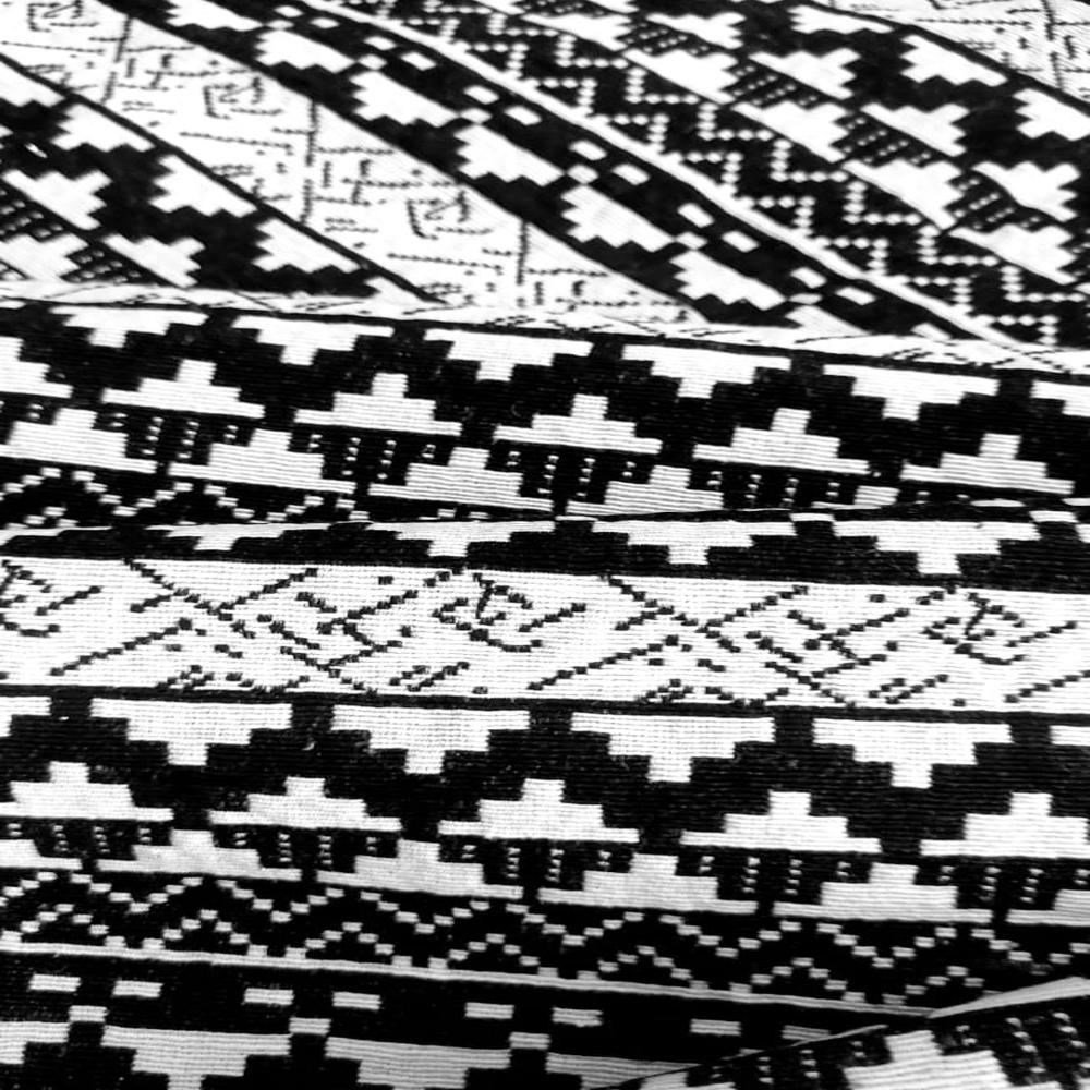 black and white bag fabric