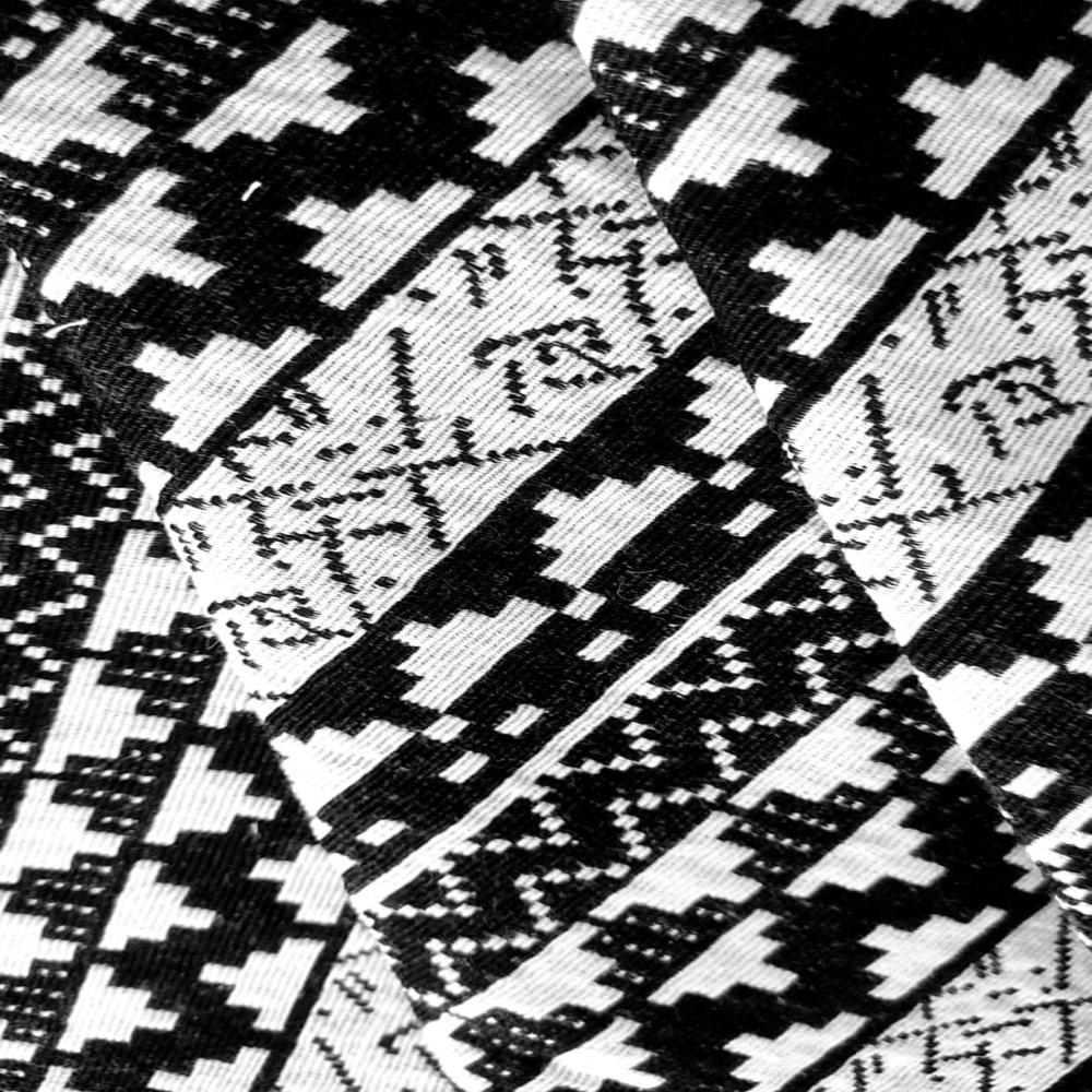 black and white bag fabric