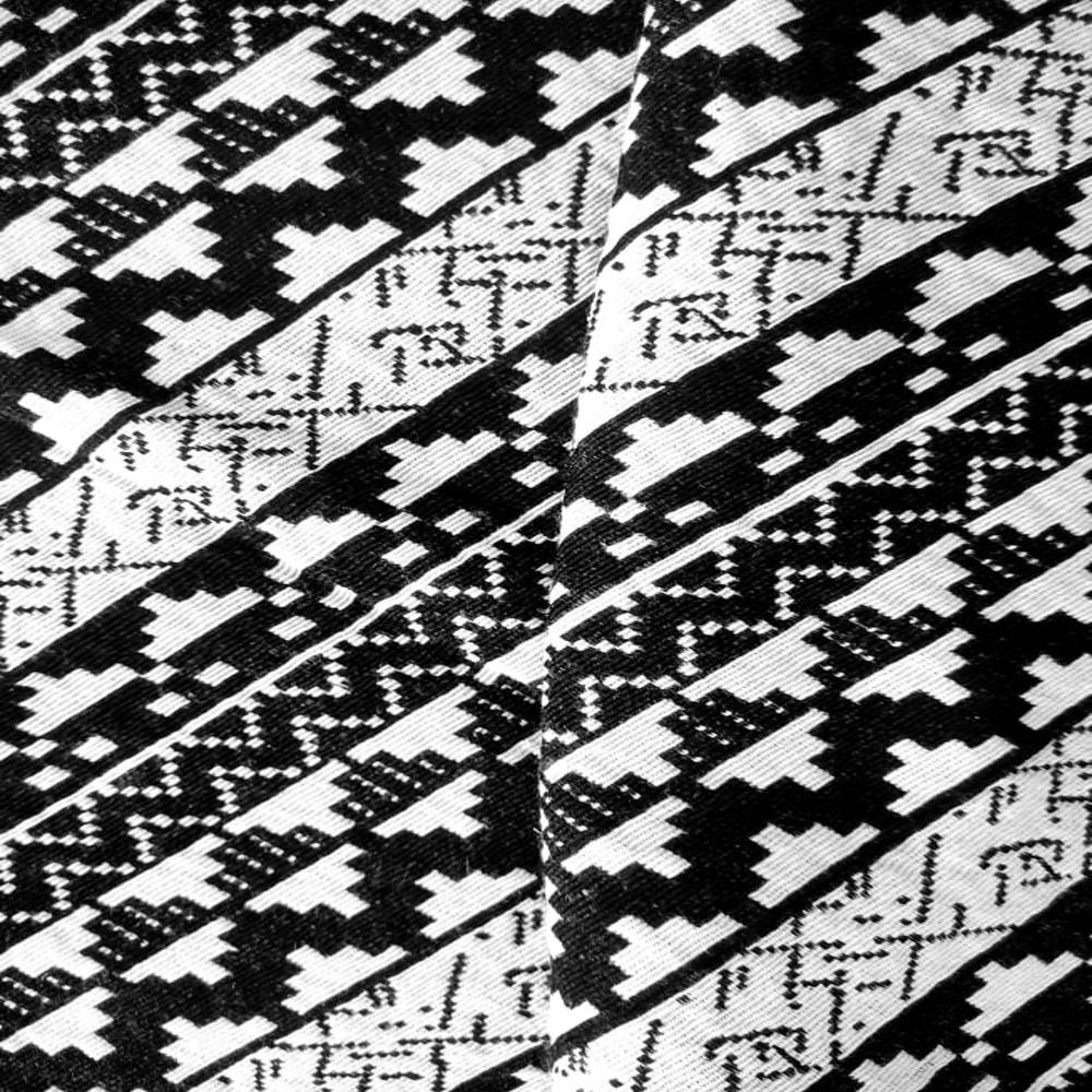 black and white bag fabric