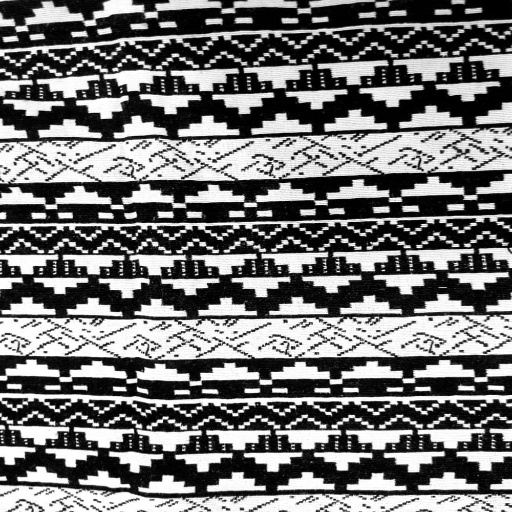 black and white bag fabric