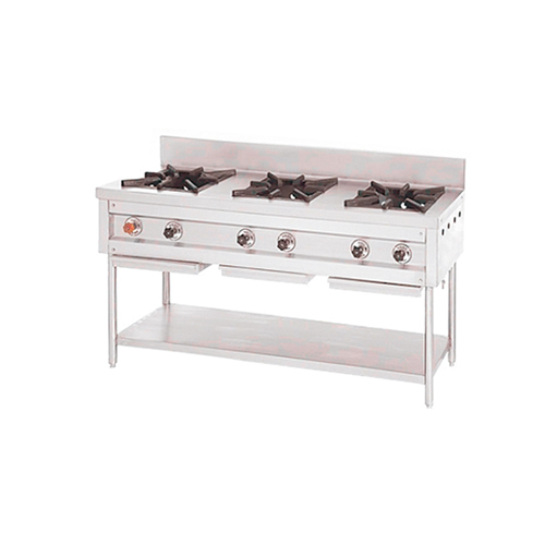 SS Three Burner Range