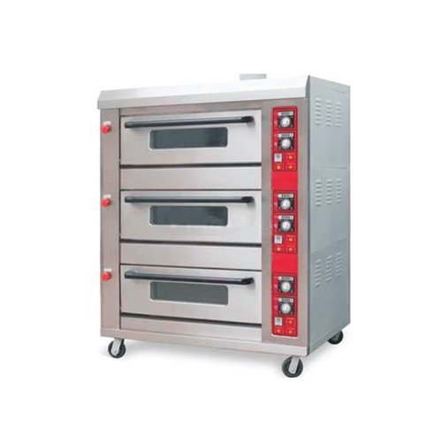 SS Electric Gas Triple Deck Oven
