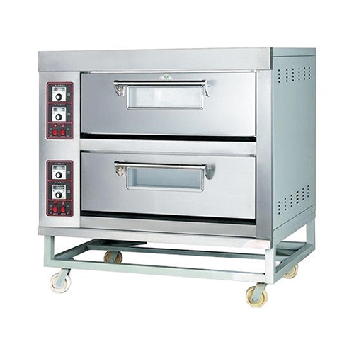 SS Electric Gas Double Deck Oven