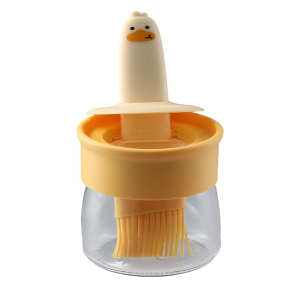 Oil Brush with Pot Container