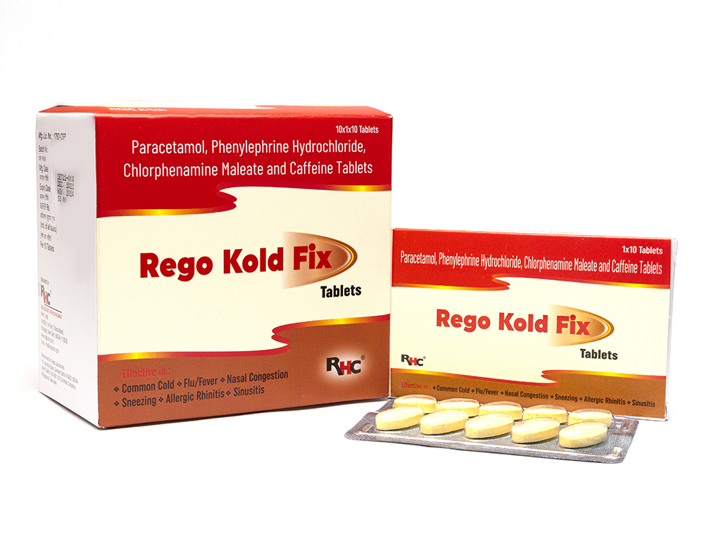 Paracetamol Phenylephrine And Caffeine Tablets