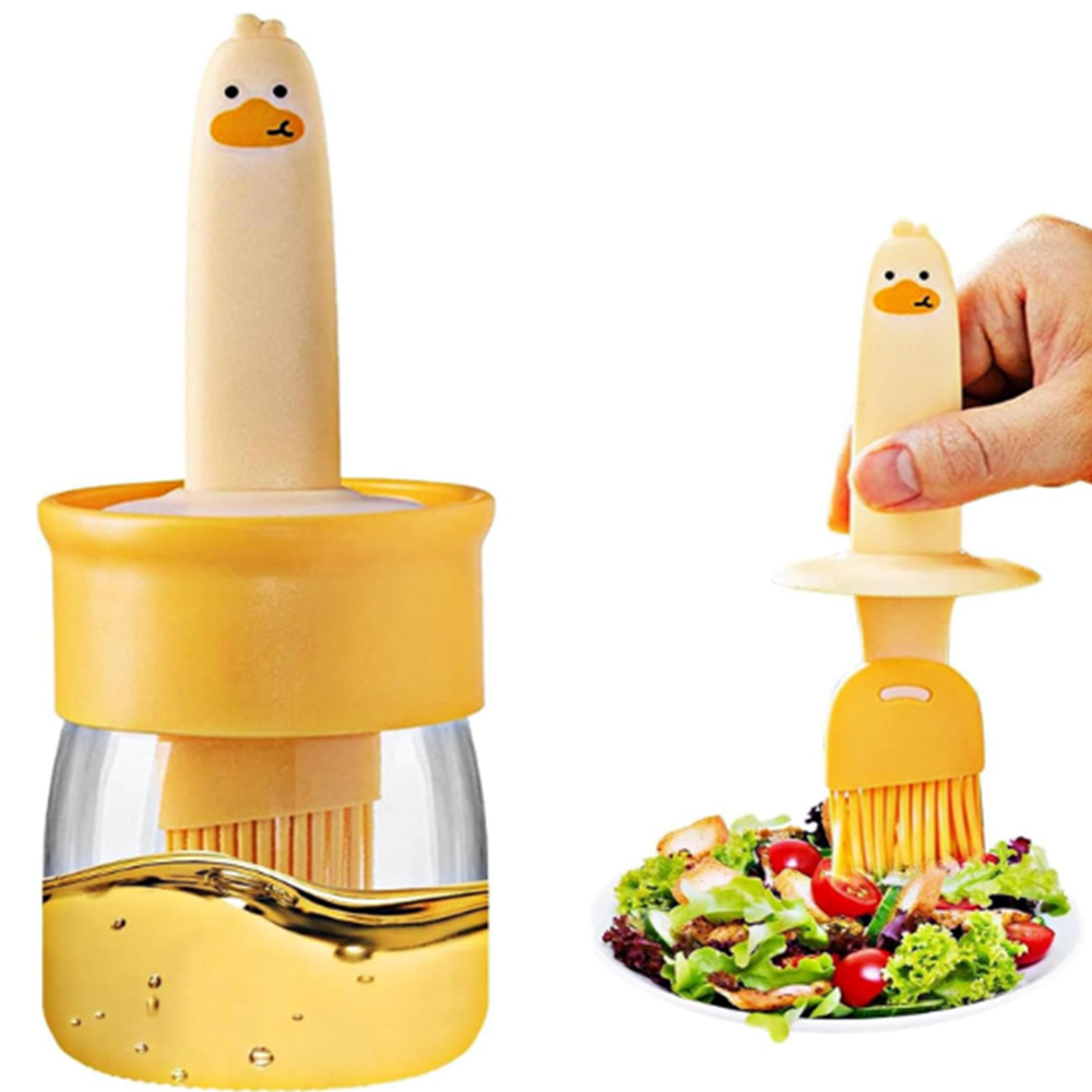 Oil Brush with Pot Container