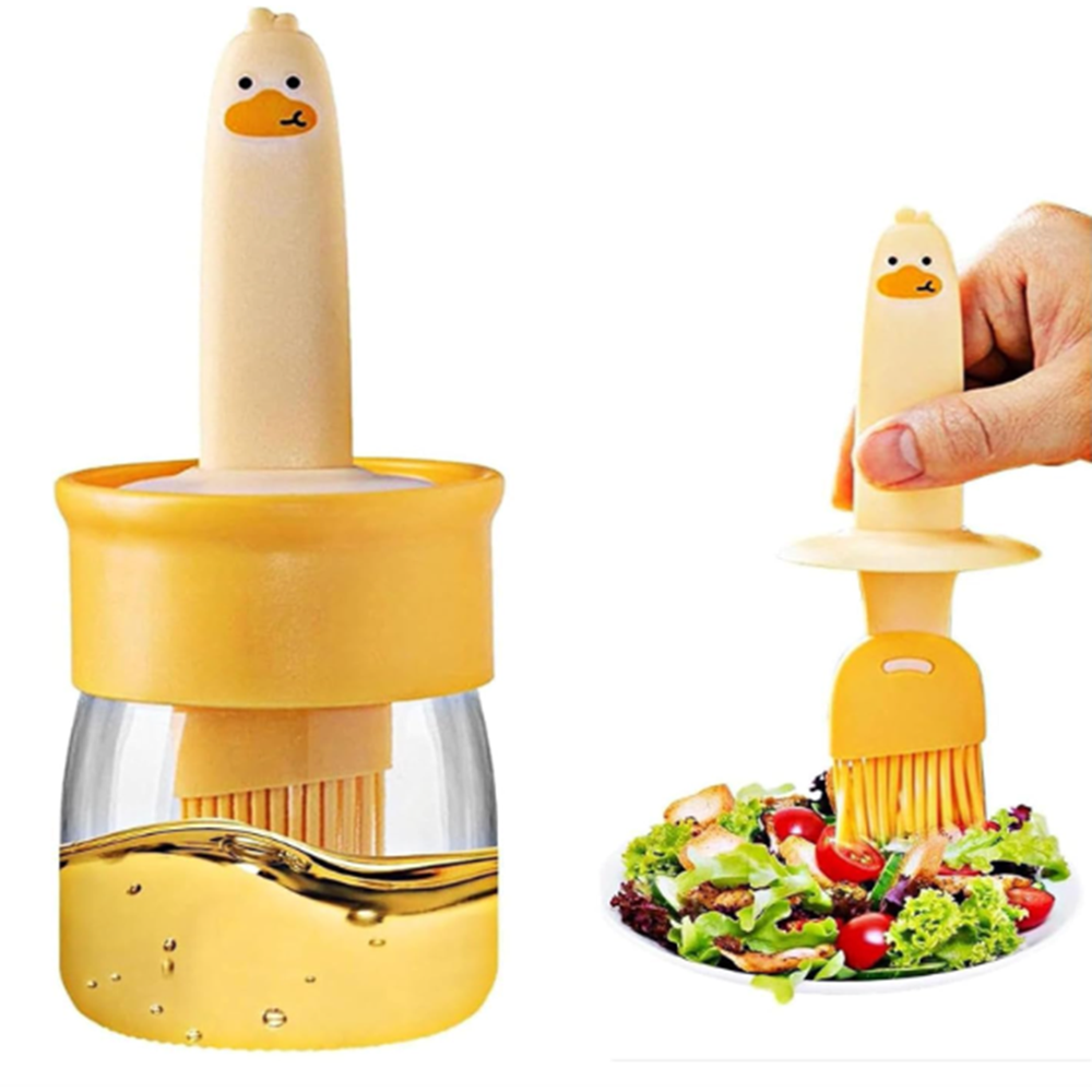 Oil Brush with Pot Container