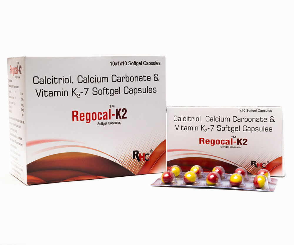Calcitriol Calcium Carbonate And Vitamin K2-7 Softgel Capsules