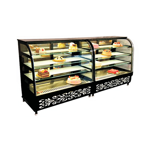 Modern Glass And SS Bakery Display Counter