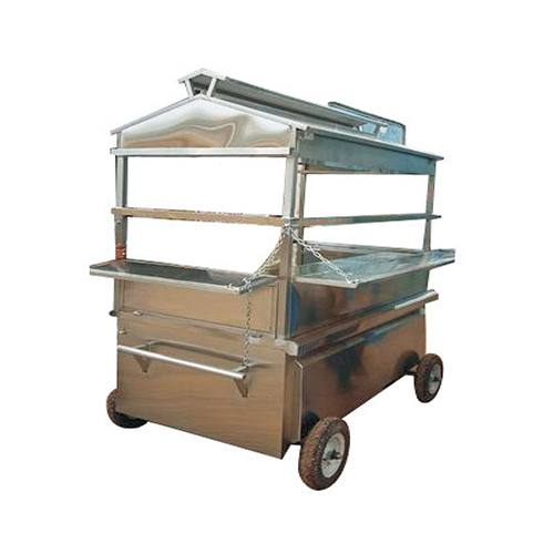 Durable Stainless Steel Fast Food Cart