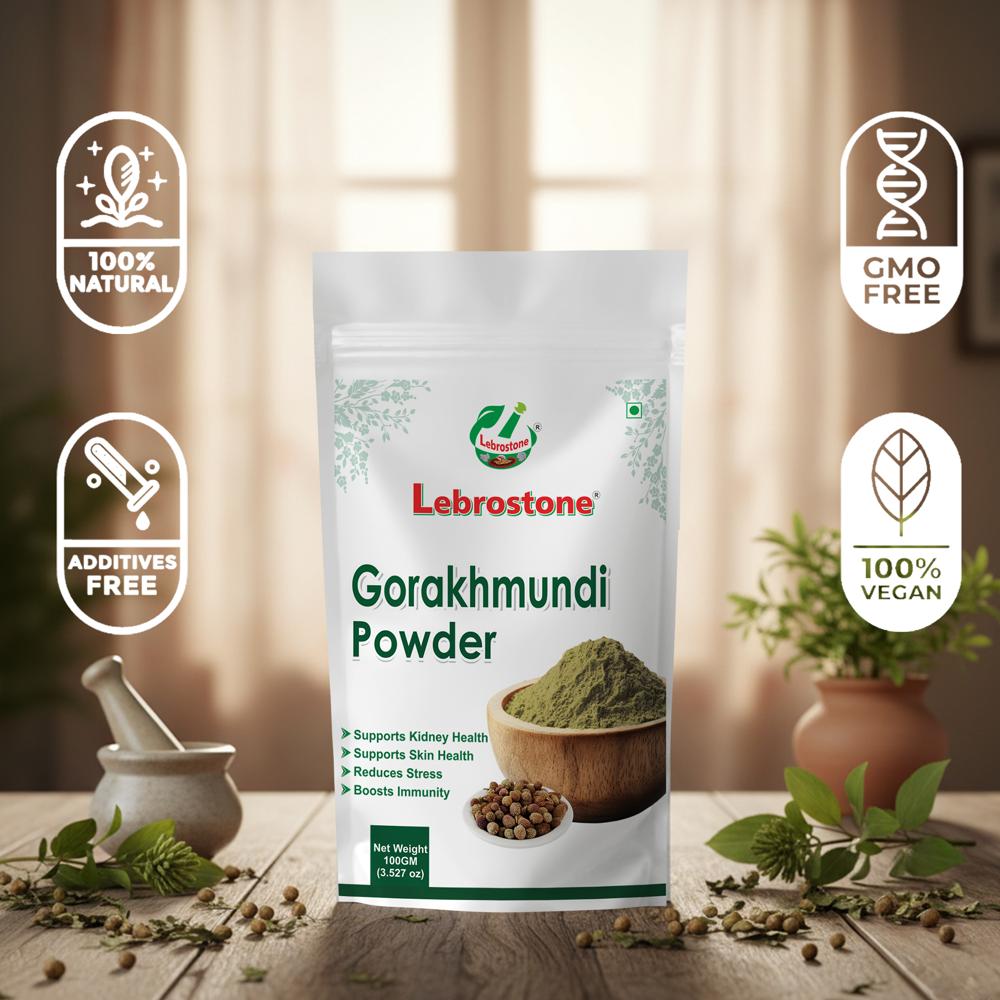 Lebrostone Gorakhmundi Powder  Herbal Supplement for Blood Purification, Liver Health, Digestion & Immunity(100g)