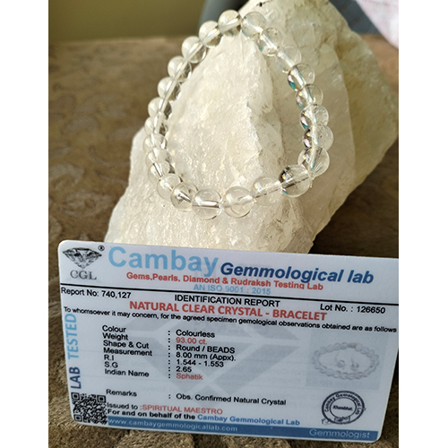 Natural Clear Crystal Bracelet