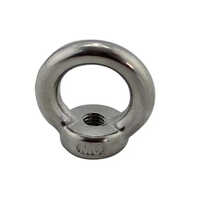 Stainless Steel Eye Nut - Ss 304/316, M6-m20, Silver, Hot Forged & Cnc Machined, Corrosion Resistant, En/din Compliant
