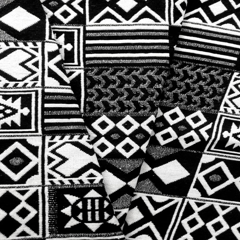 black and white bag fabric