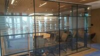 Aluminium Folding Slim Series Partition Services - Color: Silver