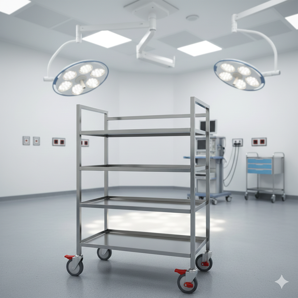 Steel Medical Trolley