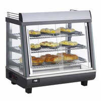 Tabletop Hot Display Counter - Color: Silver With Clear Glass