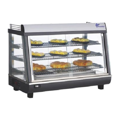 Tabletop Hot Display Counter - Color: Silver With Clear Glass