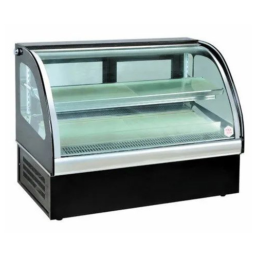 Tabletop Display Counter - Color: Silver With Transparent Glass