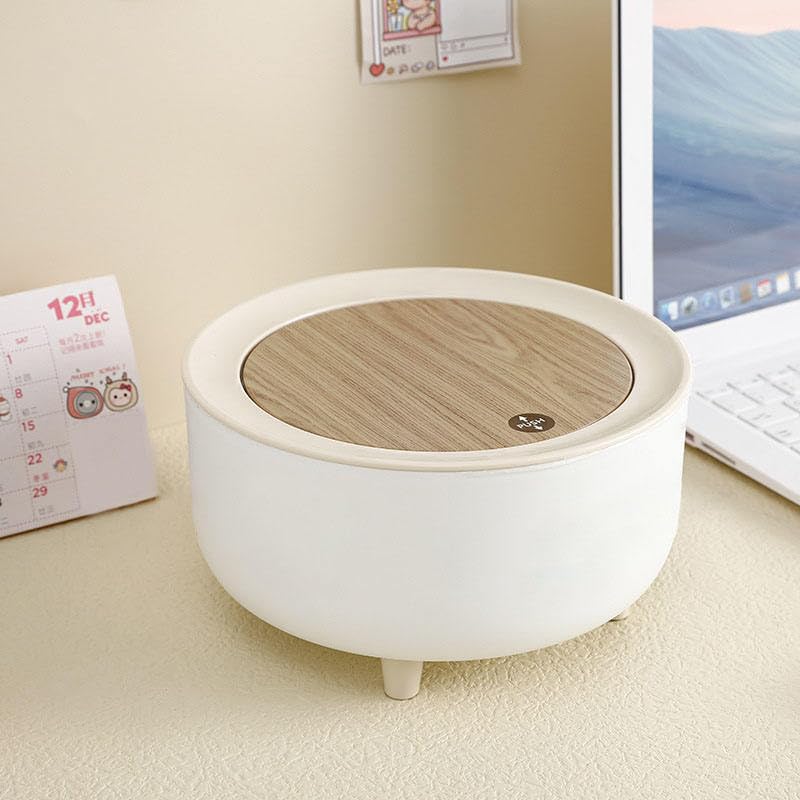 2 liter Small Countertop Press Top Tabletop  Dustbin