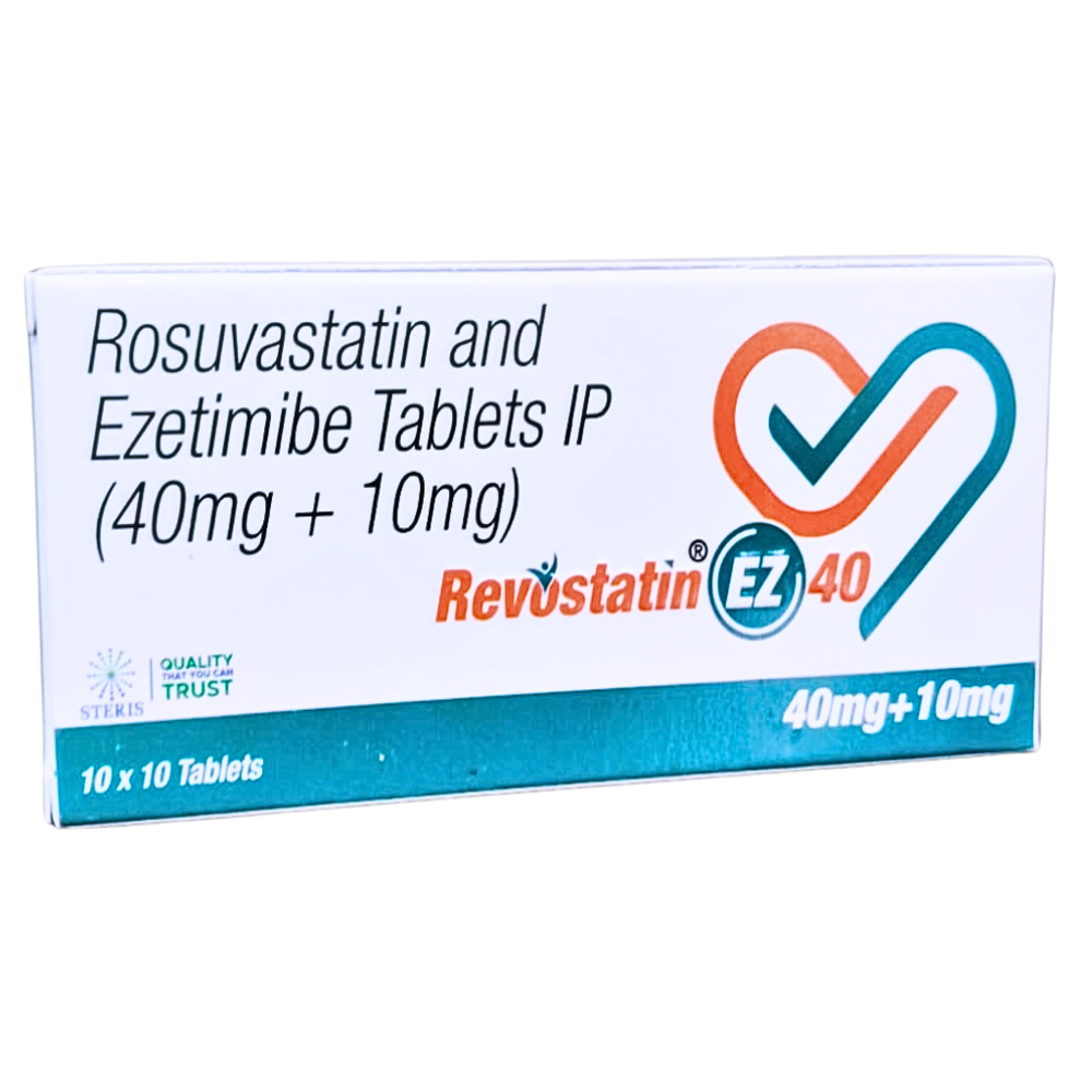 Rosuvastatin 40mg & Ezetimibe 10mg - Brand Name: Revostatin Ez 40