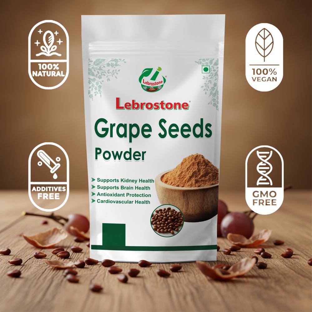 Lebrostone Grape Seed Powder  Heart Health, Rich in Antioxidants, Immunity Booster, Joint & Bone Support, Weight Management(200g)