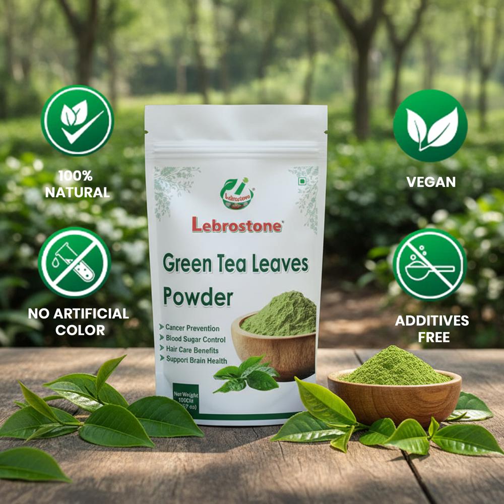 Lebrostone Green Tea Leaves  Supports Immunity, Metabolism & Overall Health(100g)