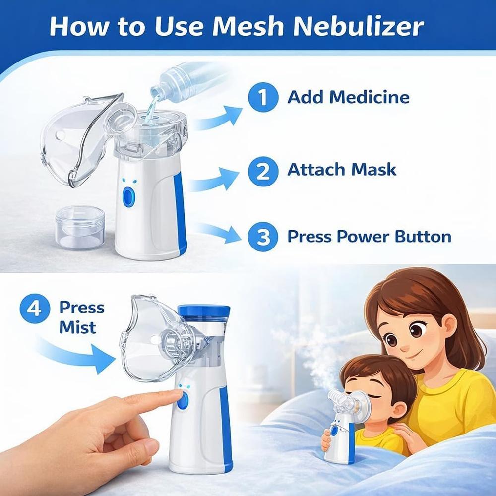 Rechargeable Mesh Nebulizer