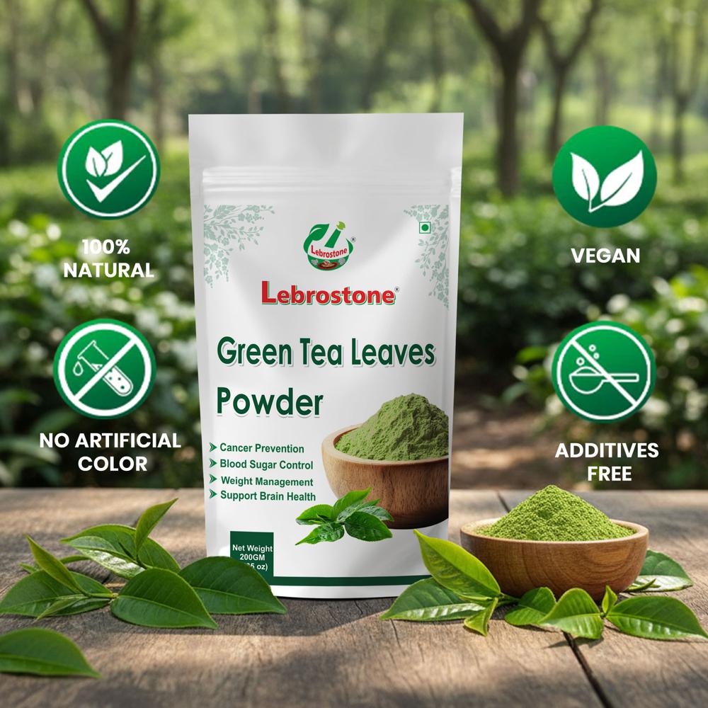 Lebrostone Green Tea Leaves  Supports Healthy Blood Sugar & Hair Care Benefits(200g)