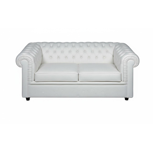 White Two Seater Sofa - Dimensions: Length: 150 Cm X Width: 85 Cm X Height: 80 Cm  Centimeter (Cm)