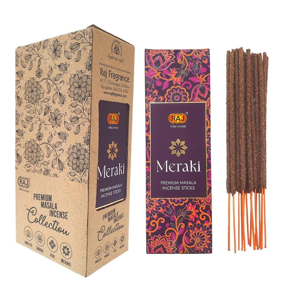 Meraki Premium Masala Incense Sticks - Burning Time: 40 Minutes
