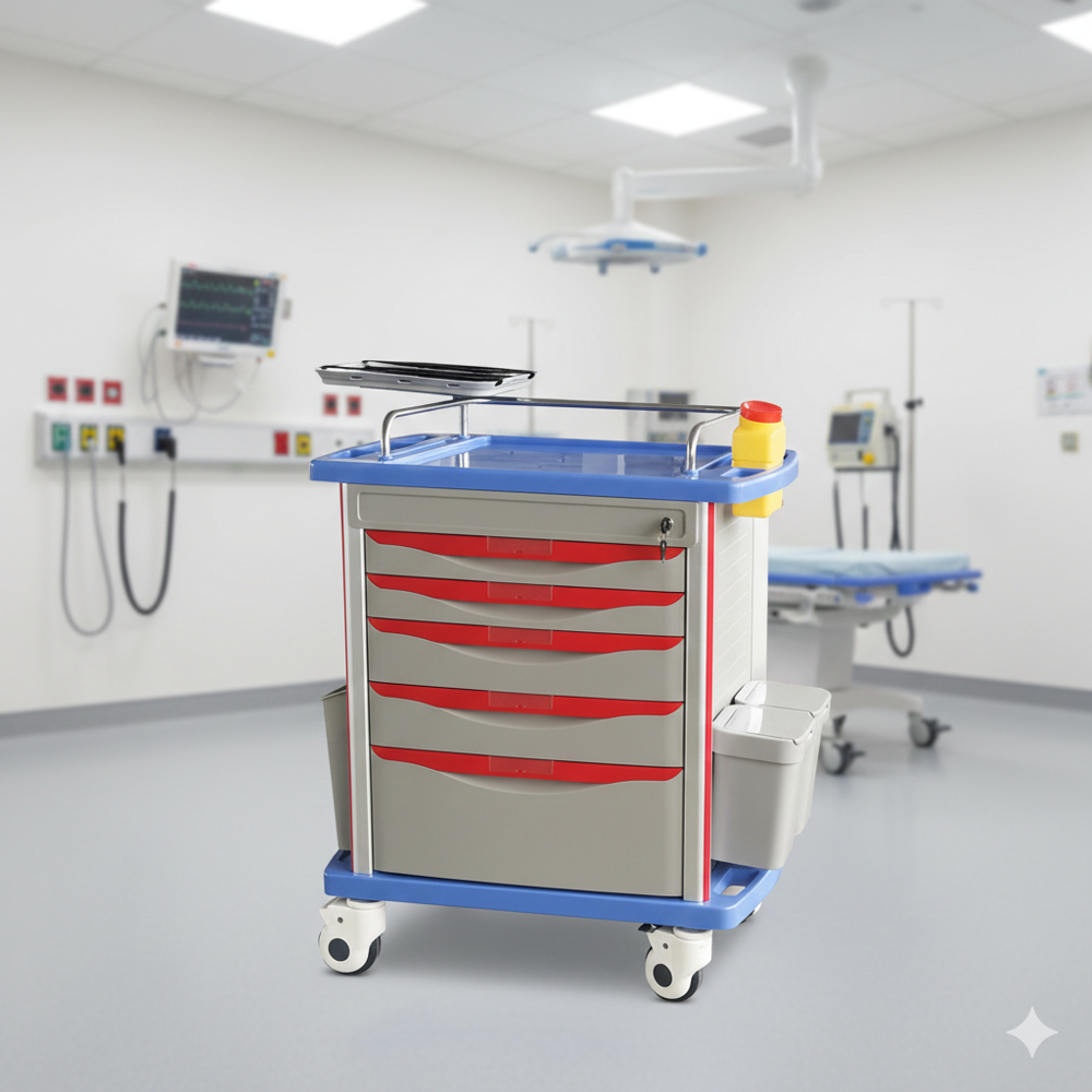 Patient Emergency Trolley - Color: Various Color Available
