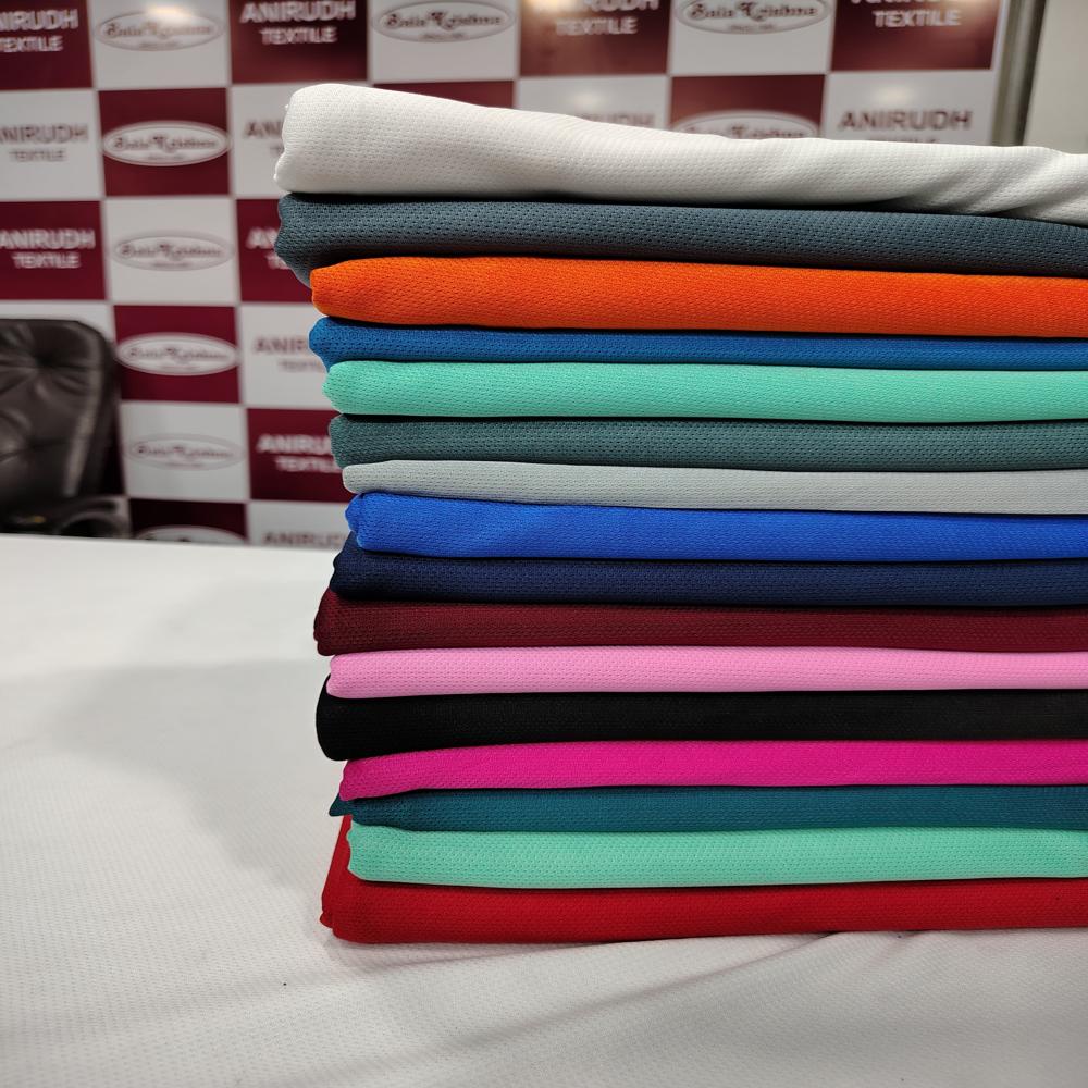 Dot Knit Polyester Lycra Fabric - Color: Multi