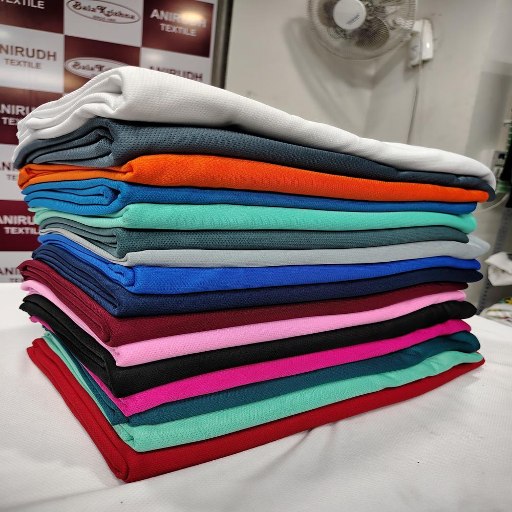 Dot Knit Polyester Lycra Fabric - Color: Multi