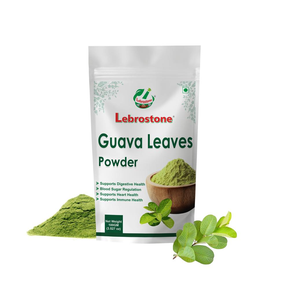 Lebrostone Guava Leaves Powder  Natural Blood Sugar Support, Immunity & Digestion Aid, Healthy Skin(100g) - Age Group: For Adults
