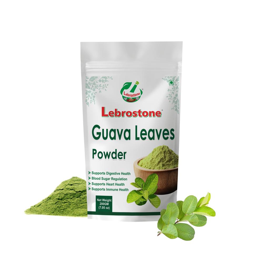 Lebrostone Guava Leaves Powder  Natural Blood Sugar Support, Immunity & Digestion Aid, Healthy Skin(200g)