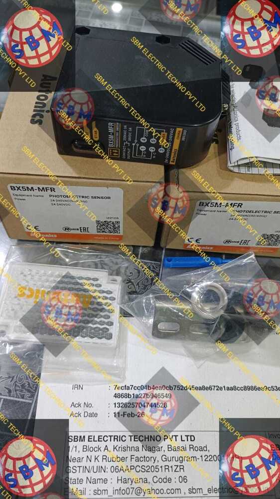 AUTONICS PHOTOELECTRIC SENSOR 24-240VAC, BX5M-MFR
