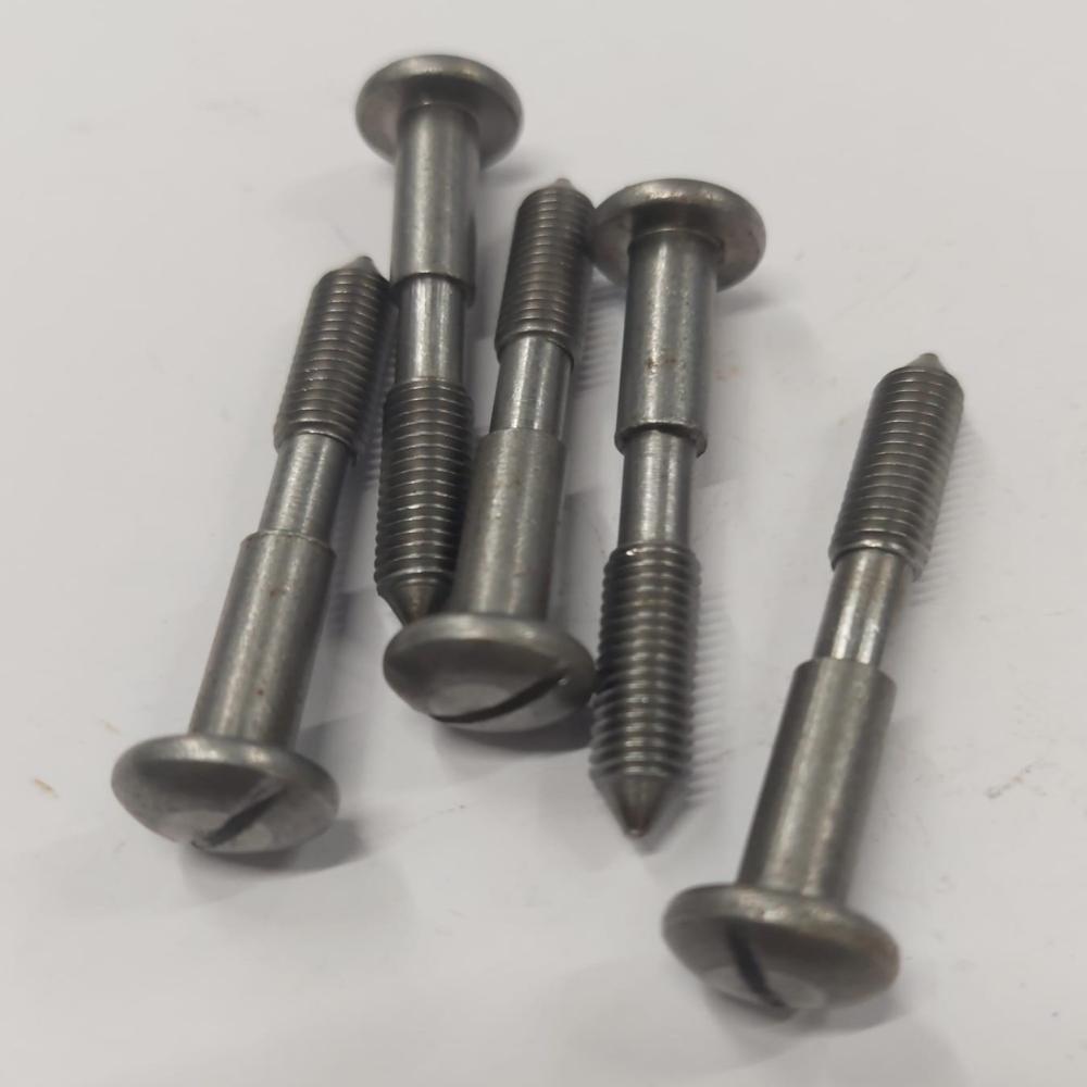 Round Slotted Head Machine Screws - Color: As Per Requirement