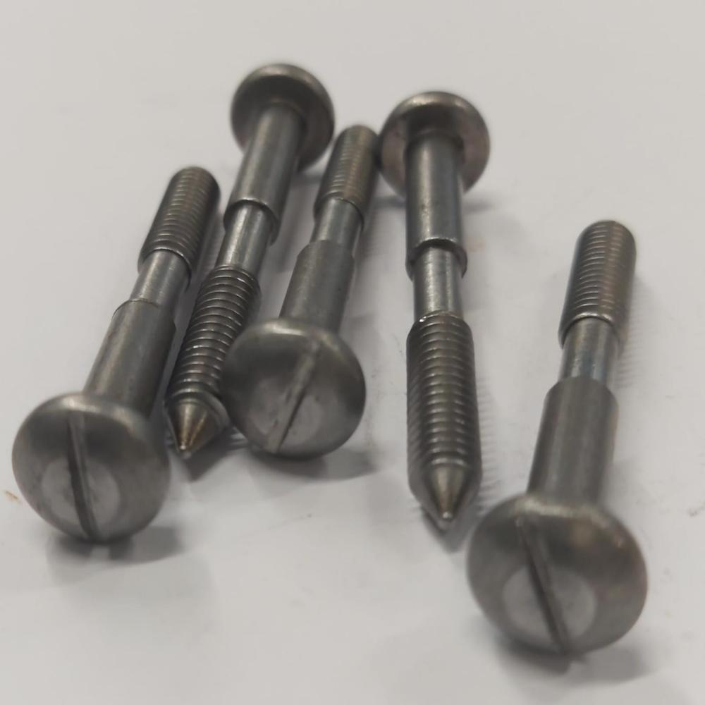 Round Slotted Head Machine Screws - Color: As Per Requirement