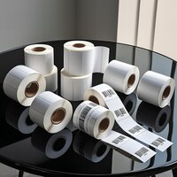 Multi-size Barcode Label - Color: White