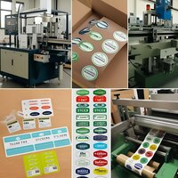 Adhesive Custom Shape Labels - Color: Multicolor