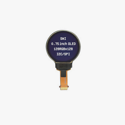 Round LCD Display 0.75 Inch 128x128 Circular with SPI Interface