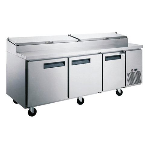 Three Door Salad Under Counter With Pizza Table