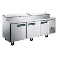 Three Door Salad Under Counter With Pizza Table