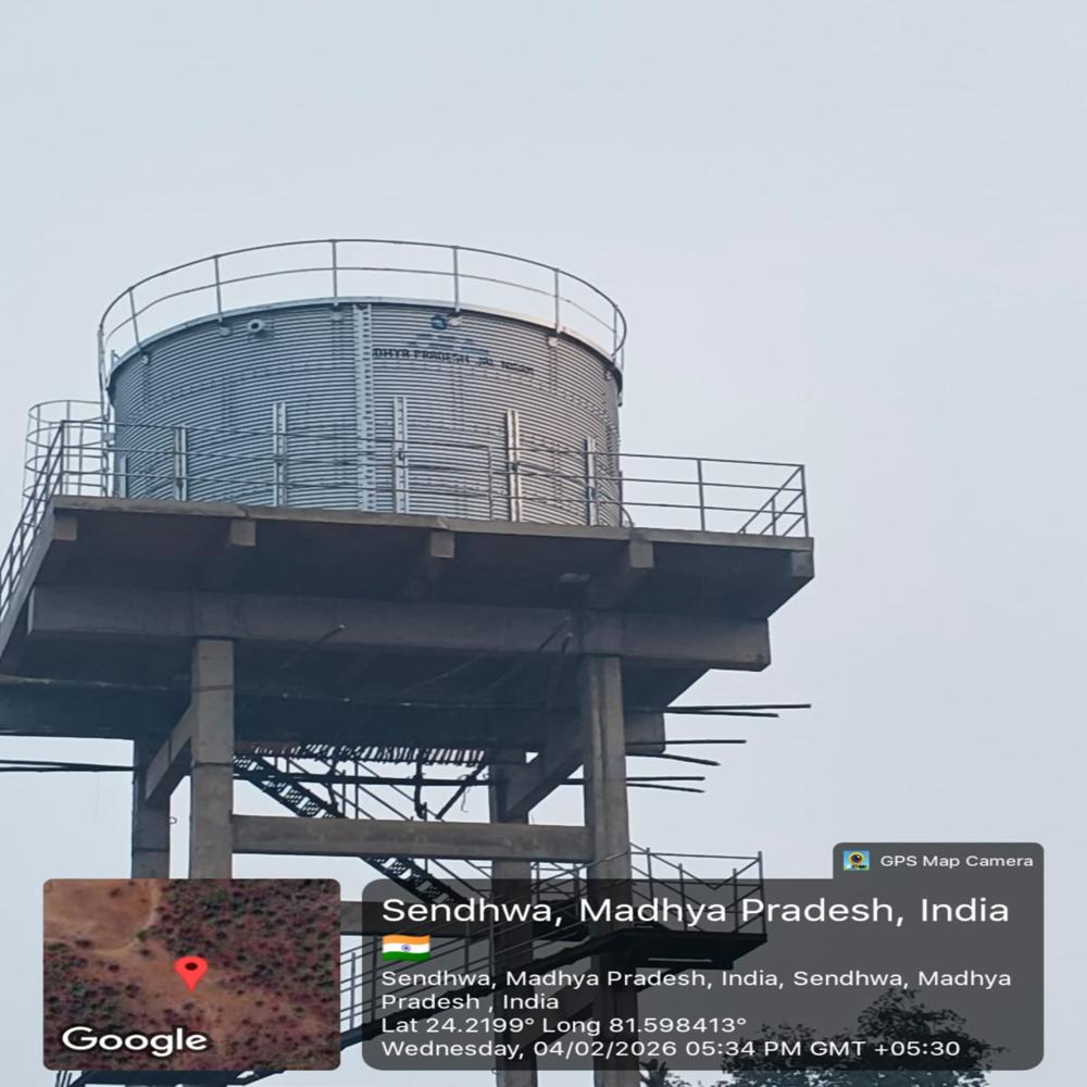 Zinc Aluminium Elevated Water Tank - Capacity: 70000 Ltr