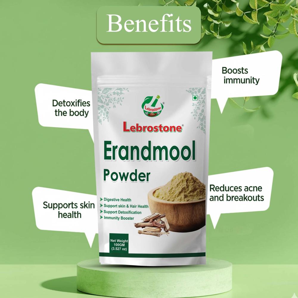 Lebrostone Erandmool Powder  Natural Detox & Immunity Booster for Skin Health| 100g