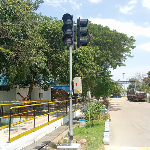 Traffic Lights With Control Panel