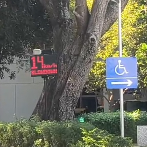 Radar Based Speed Display With Anpr Camera