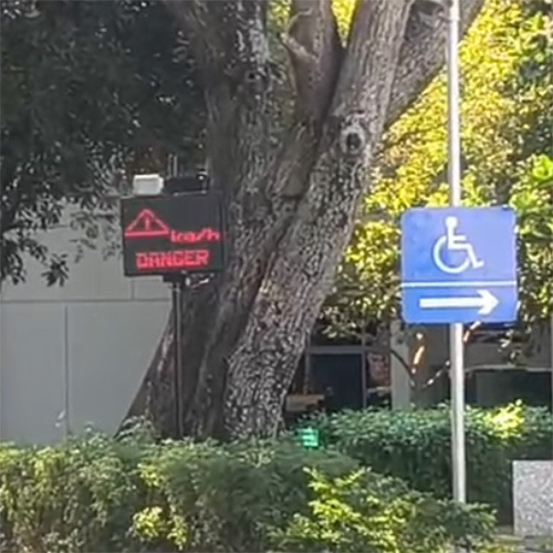 Radar Based Speed Display With Anpr Camera