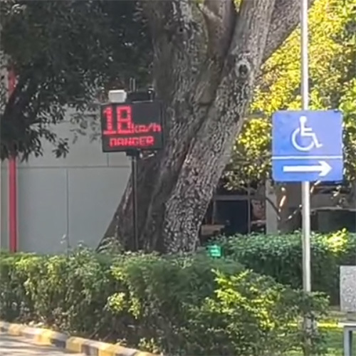 Radar Based Speed Display With Anpr Camera